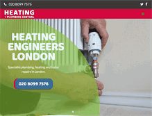 Tablet Screenshot of heatingcentral.com